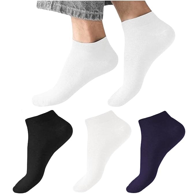 CHINTELS Unisex Solid Ankle Length (Pack of 3)