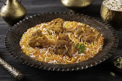 Lucknowi Chicken Biryani __ Serves 1(4pc)