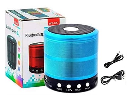 VA WORLD WS-887 Bluetooth Speaker 5 W Bluetooth SpeakerPack of 1(Multicolor, Stereo Channel)