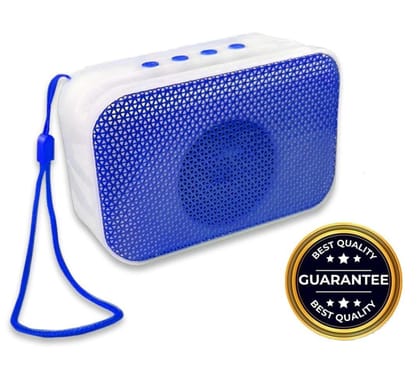 VA WORLD M412SP Portable Bluetooth Speaker Antenna Radio Mini Speaker Dynamic Thunder Sound with High Bass 5 W Bluetooth Speaker (Multicolor Stereo Channel) (Blue)