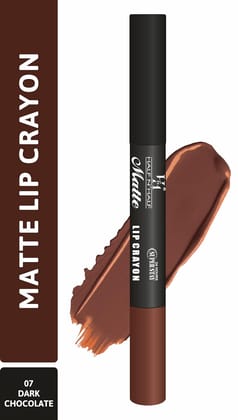 Buy 1 Get 1 Free! Half N' Half Lipstick 07-Dark Chocolate (Matte)