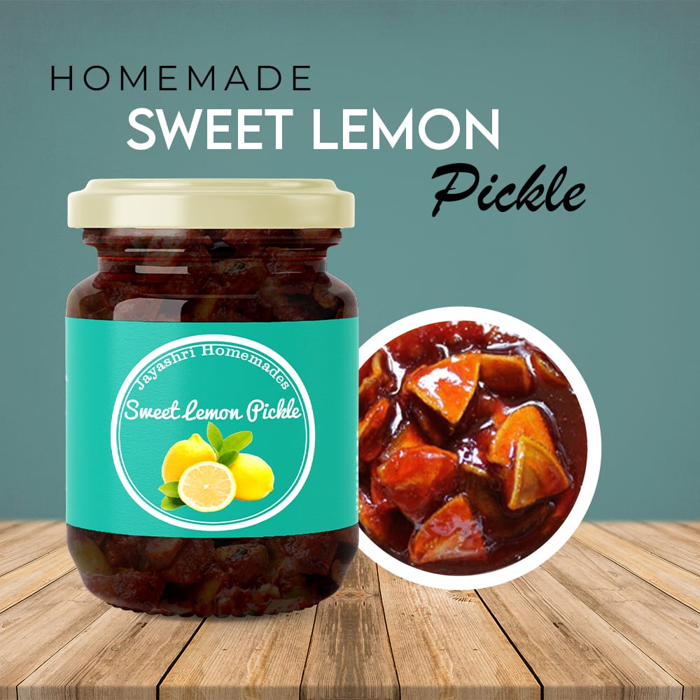 Jayashri Homemades Sweet Lemon Pickle | Nimbu Ka Achar | Lemon Pickle | Homemade and No Oil | Sweet Pickle| 500 GM
