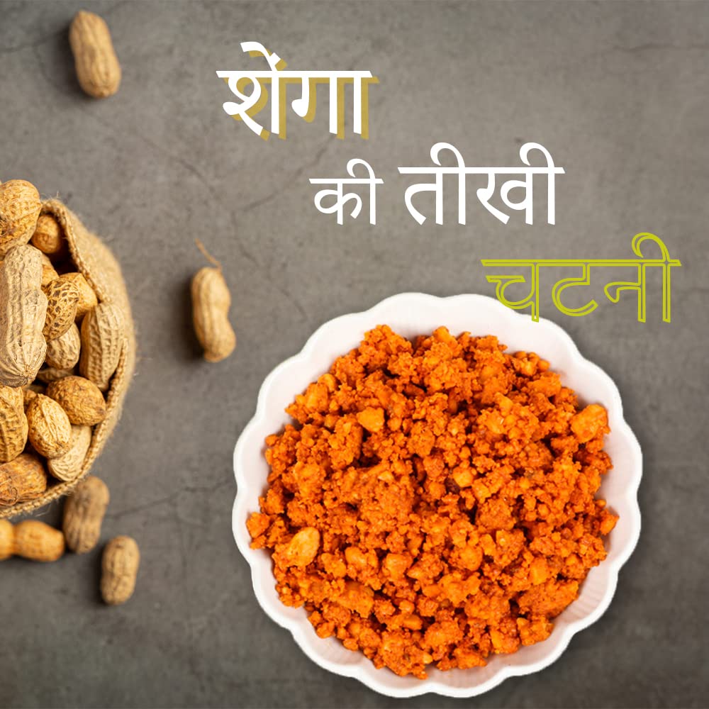 Jayashri Homemades Peanut Chutney | Healthy & Tasty Authentic Solapur Hand Pounded Shenga Chutney | Groundnut Chutney Pudi 400g