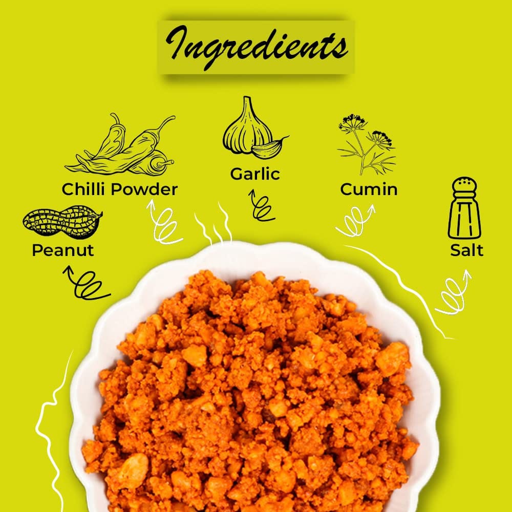 Jayashri Homemades Peanut Chutney | Healthy & Tasty Authentic Solapur Hand Pounded Shenga Chutney | Groundnut Chutney Pudi 400g