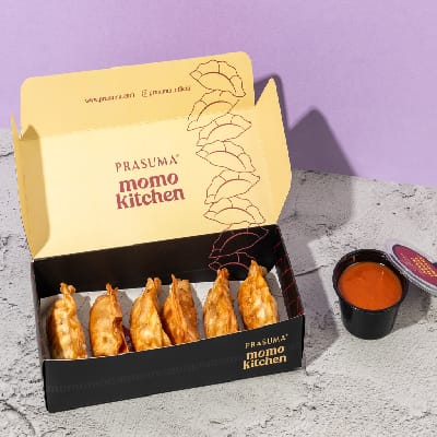 Crispy-Fried Peri Peri Chicken Momos-Naga King Chilli Sauce