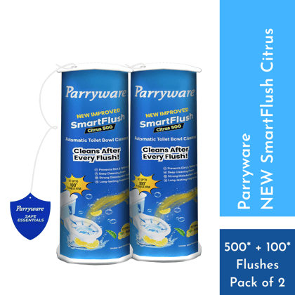 Parryware SmartFlush Citrus 500 - Automatic Toilet Bowl Cleaner 170g x 2 Nos (Pack of 2)