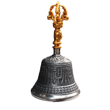A.M. Maker | Brass Tibetan Bell | Fengshui Vastu | Meditation Healing Spiritual Gifting Handicraft Product for Home & Office | Buddhist Temple (Big Size)