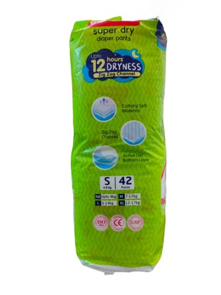 Babyhug Super Dry Pant Style Diaper - Medium M 42 Pcs.