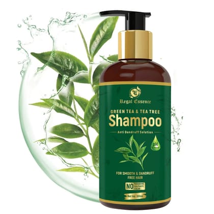 Regal Essence Green Tea & Tea Tree Anti-Dandruff Shampoo For Itchy Scalp (300 ml)