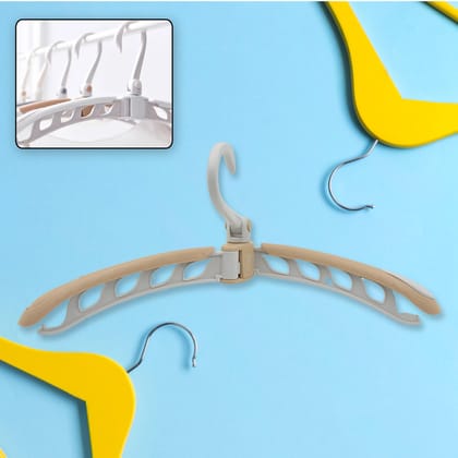 0279 Portable Folding 360 Degree Rotating Clothes Hangers Travel Foldable & Adjustable Accessories Foldable Clothes Hangers Drying Rack for Travel (1 Pc)
