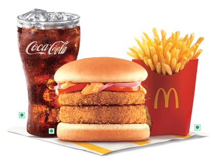 Large EVM McAloo Tikki Burger® Double patty