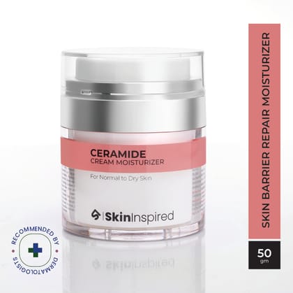 SkinInspired Ceramide Moisturiser Cream For Hydration, Inflammation/Daily Repairing Face Moisturizer For Normal to Dry Skin/Barrier Repair & Moisturizing Cream for women & men (50g)