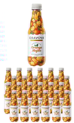 CRAVOVA - THE CRAVE BEGINS Orange Mojito Mocktails 300ml (Pack of 24)