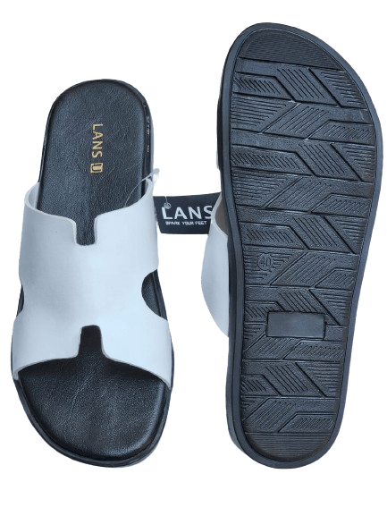 Lansu Men Sandals A1042 WHITE