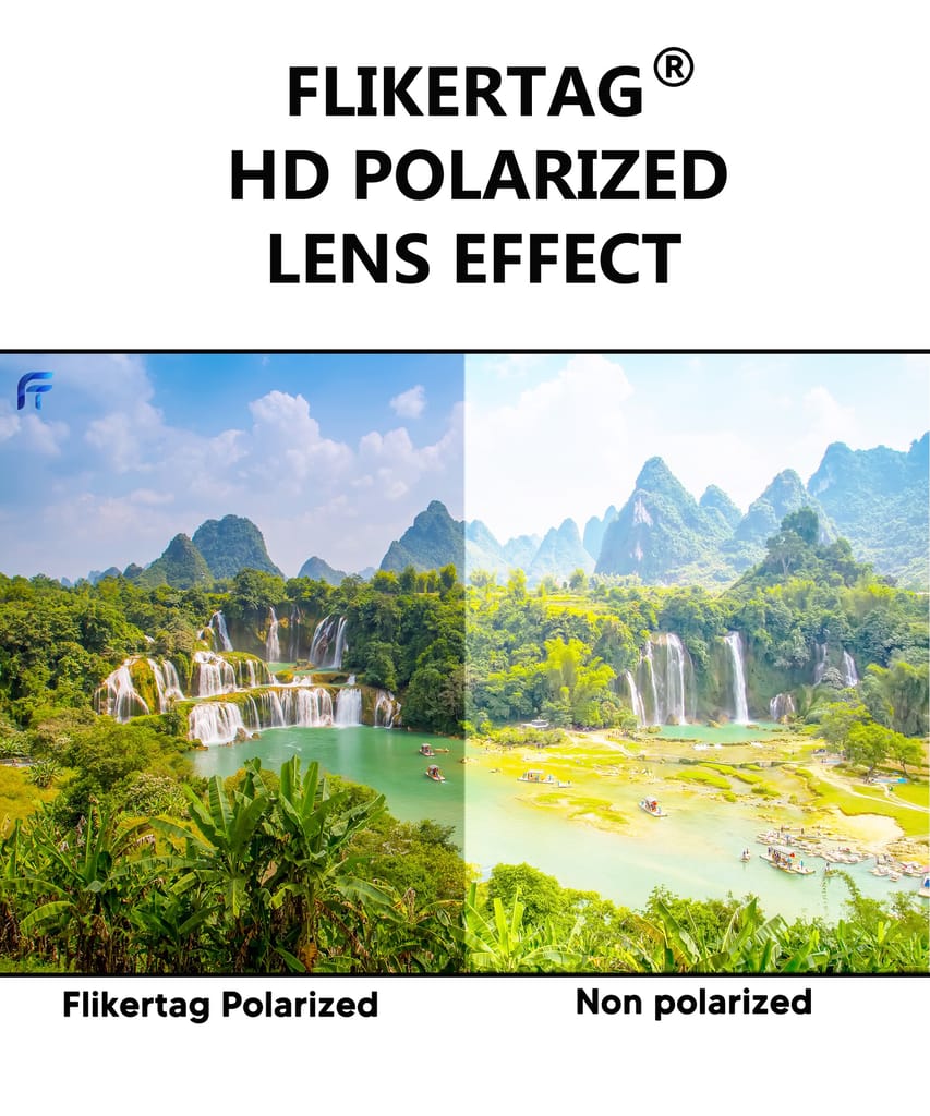 Flikertag Polarized Sunglasses With UV Protection For Men & Women | HD vision with Grey Gradient Lens [FTS 552 F1 Wayfarer Matte Black Frame with Smoke lens, 52mm]