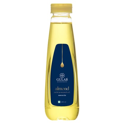 Gulab Cold Pressed Almond oil - 200 ml | 100% Pure Edible Badam ka Tel | For Healthy Hair and Skin | Body Massage | Rich in Vitamin E