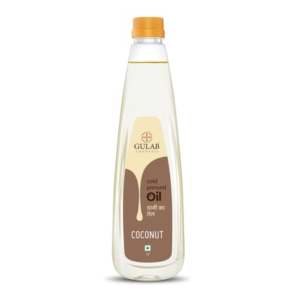 Gulab Cold Pressed Coconut Oil - 1 Litre, 100% Pure & Natural