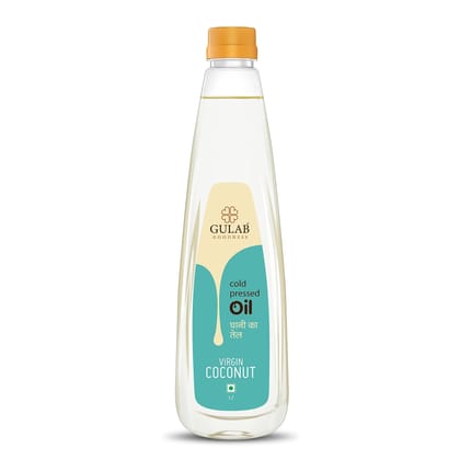 Gulab Cold Pressed Virgin Coconut Oil - 1 Litre, 100% Pure & Natural
