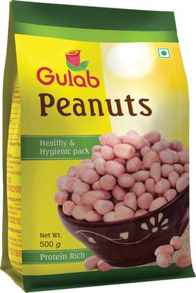 Gulab Raw Peanuts (Nitrogen Flushed Pack), 500 grams * 2 (1 KG)
