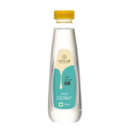 Gulab Cold Pressed Virgin Coconut Oil - 200 ml | 100% Pure and Natural