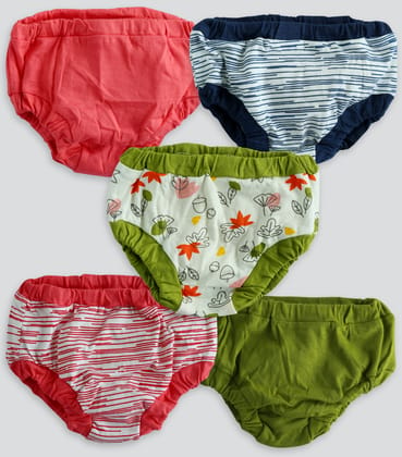 OHMS Panty For Baby Girls (Multicolor, Pack of 5)