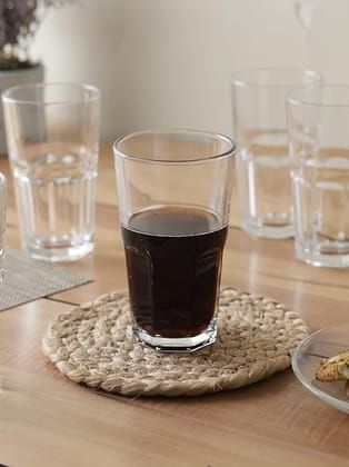 STOREHAUS Glass 6 pcs 265ml  Set of 6 for Kitchen | Water | Hot & Cold Drinks | Juice | Cocktail | Milkshake | Smoothie | Ideal for Home | Party | Restaurant | Gifting | Special Occasion