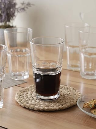 Storehaus 6 pcs Tumbler 490 ml Set of 6 for Kitchen | Water | Hot & Cold Drinks | Juice | Cocktail | Milkshake | Smoothie | Ideal for Home | Party | Restaurant | Gifting | Special Occasion