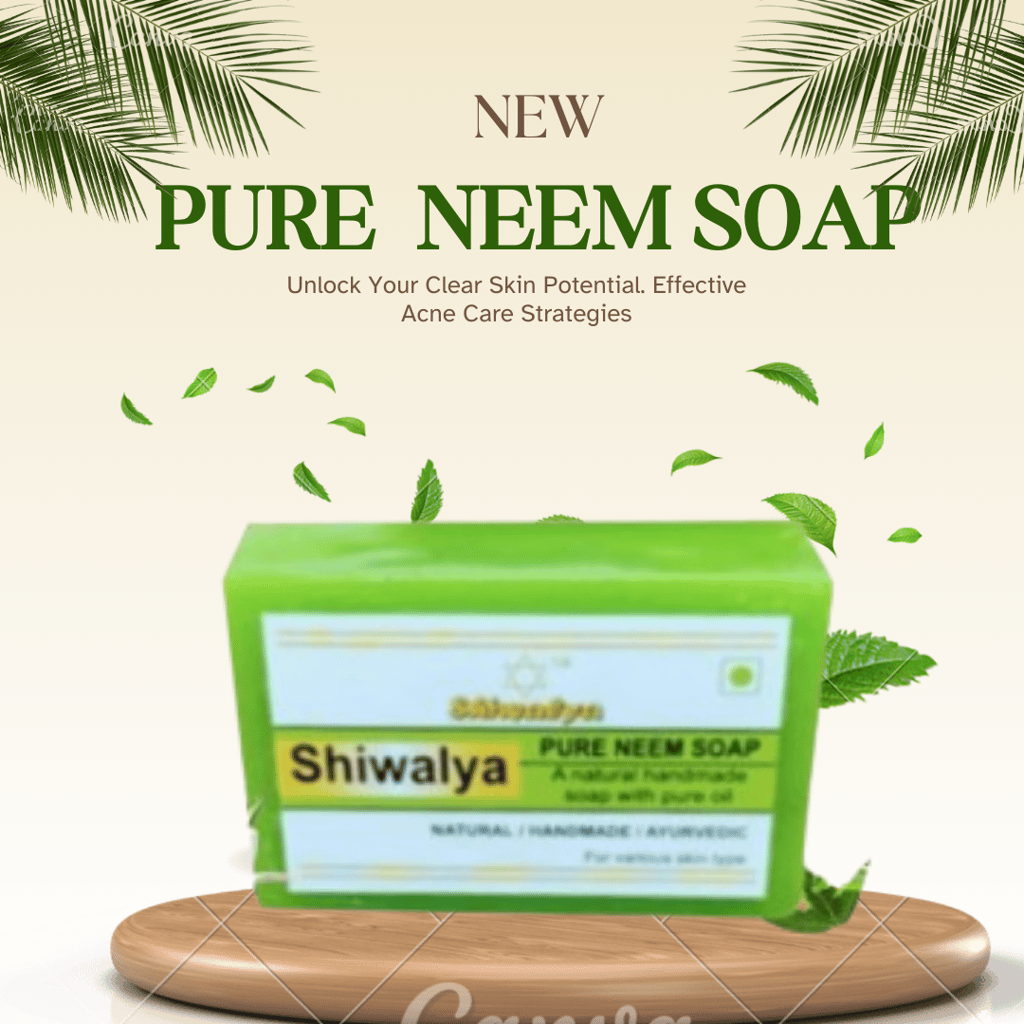 SHIWALYA Natural Neem Handmade Soap | Handmade Bathing Soap | Herbal Soap Soft & Radiant Skin | Suitable for All Skin Types (Pack of 2)