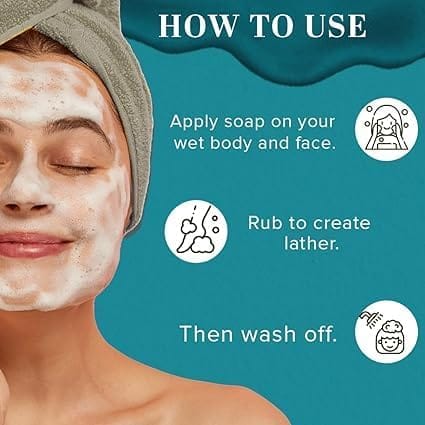 SHIWALYA Natural Cool Mint Soap || Handmade Bathing Soap || Herbal Soft & Radiant Skin || Suitable for All Skin Types (Pack of 4)