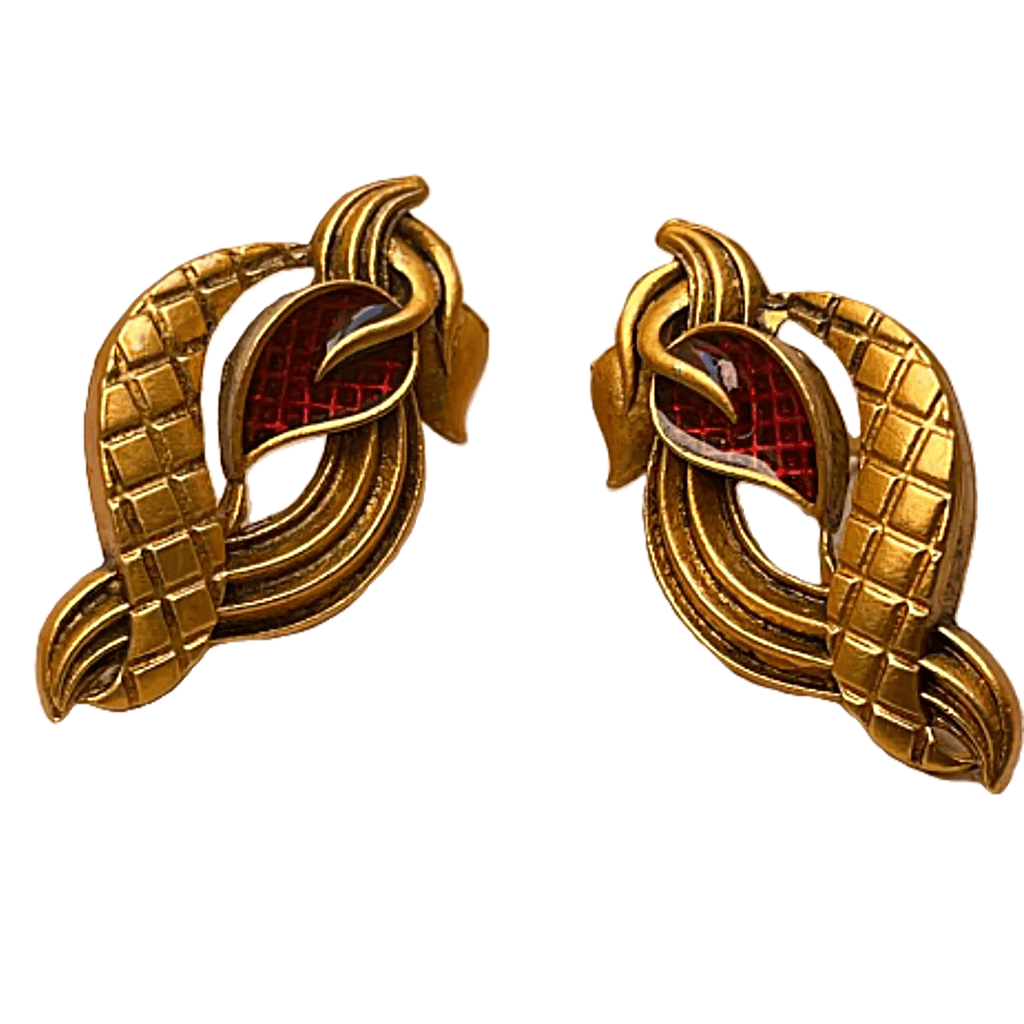 Laxzor Inc | Brass | Meenakari | Peacock | Antique Matt | Polish | Necklace & Earrings | Luxury Items | Representing | Theatre Art Culture