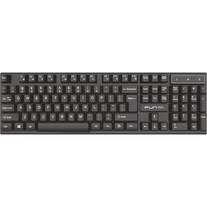 Punta Matrix Wired Keyboard | 105 Keys, Multimedia Controls, Quiet Typing