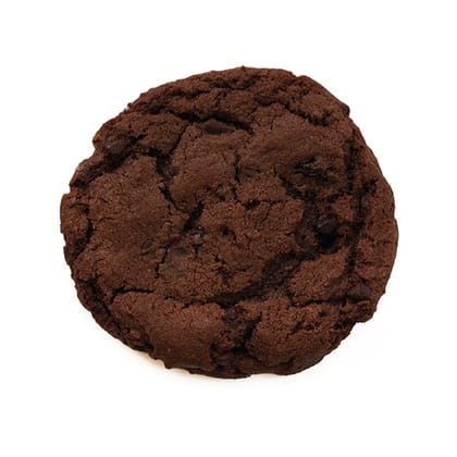 Double Dark Chunk Chocolate Cookie (eggless)