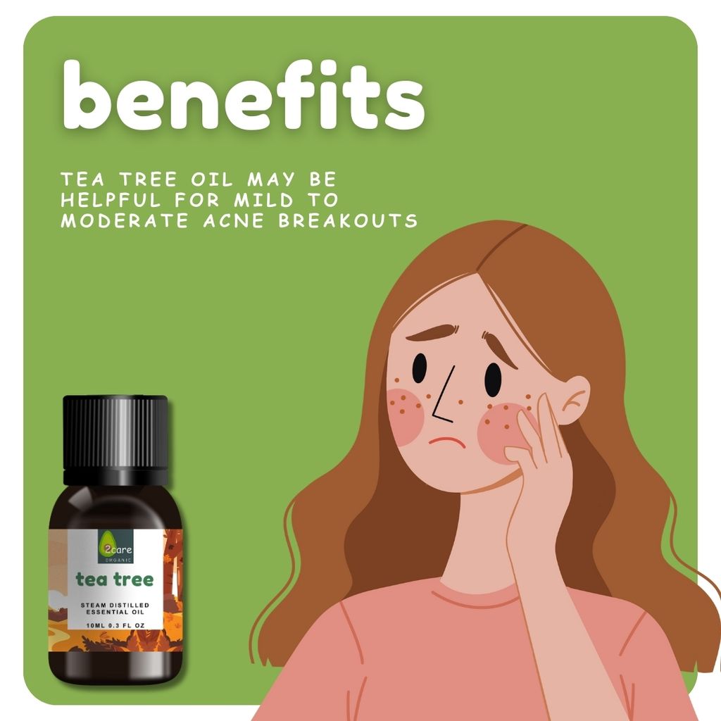 2care tea tree oil & lemongrass oil combo (10ml+10ml)