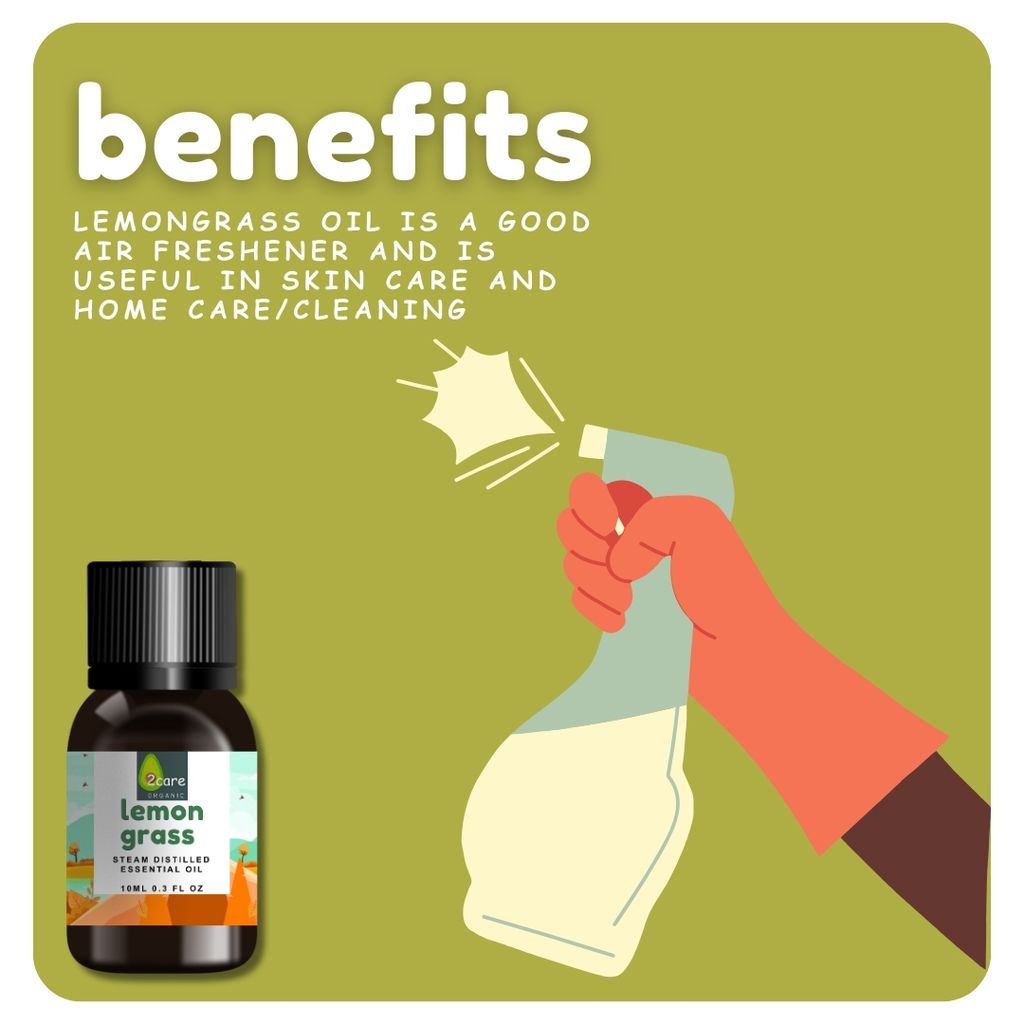 2care tea tree oil & lemongrass oil combo (10ml+10ml)