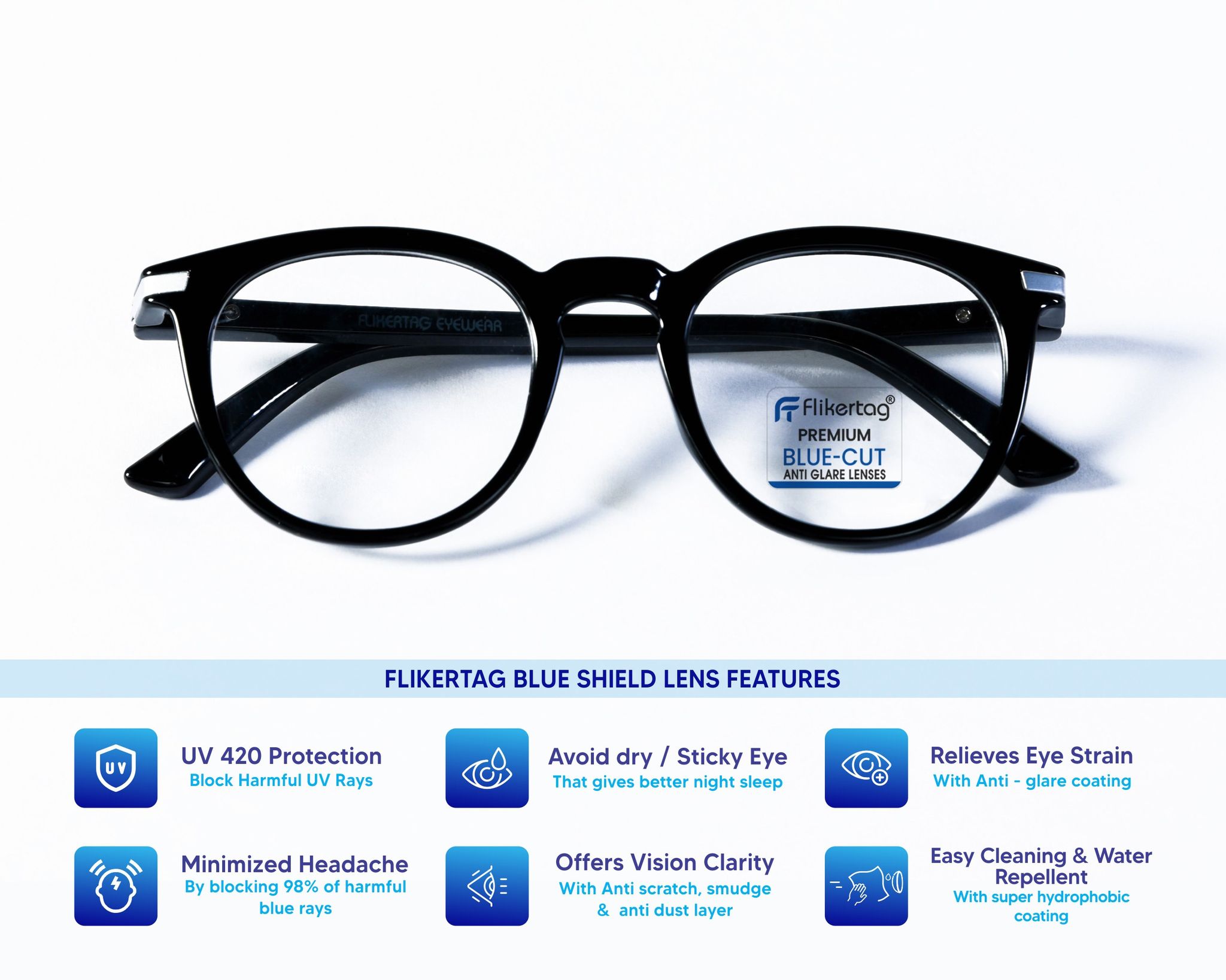 Blue Anti Reflective Coating Glasses Different Types Of Anti