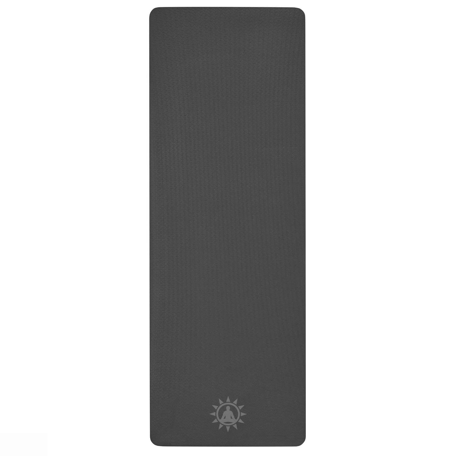 Yogwise Grey 4mm Yoga Mat for Home Workouts and Gym