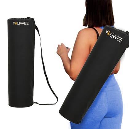 Yogwise Yoga Mat Cover Bag for Men and Women, Large Size, 4mm to 6mm Yoga Mat Fit