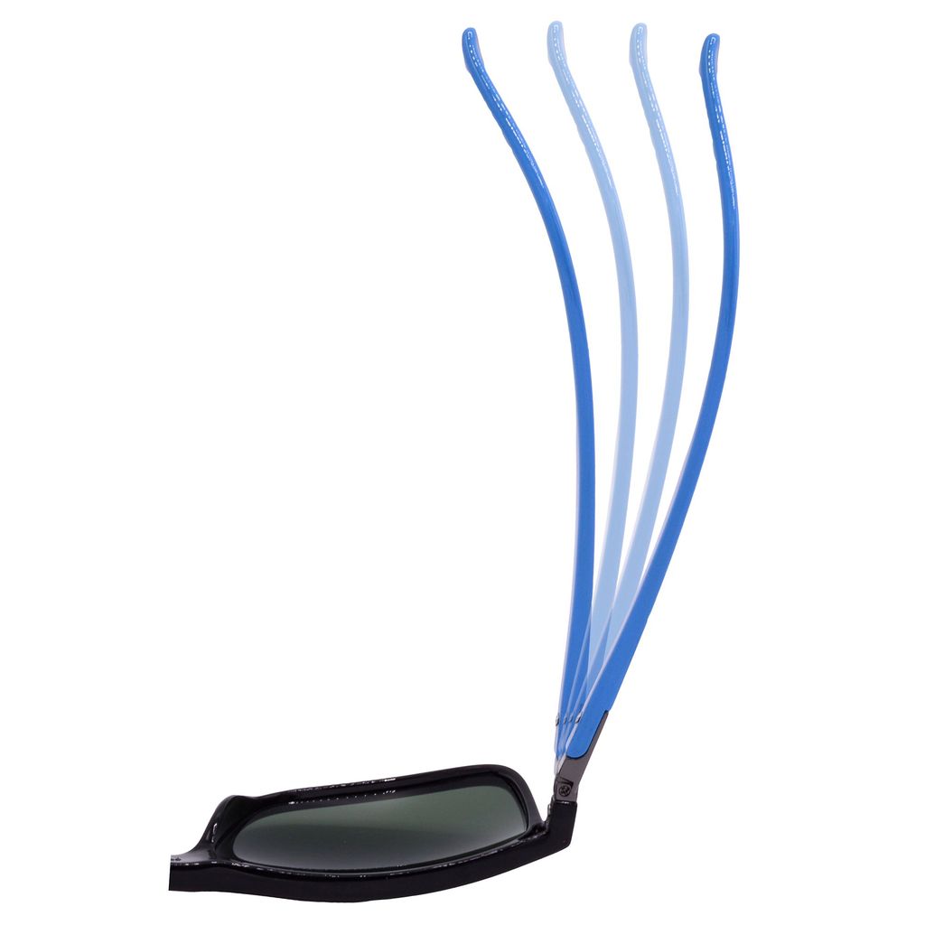 Hrinkar Green Rectangular Glasses Black, Sky Blue Frame Best Goggles for Men & Women - HRS-BT-07-BK-LBU-GRN