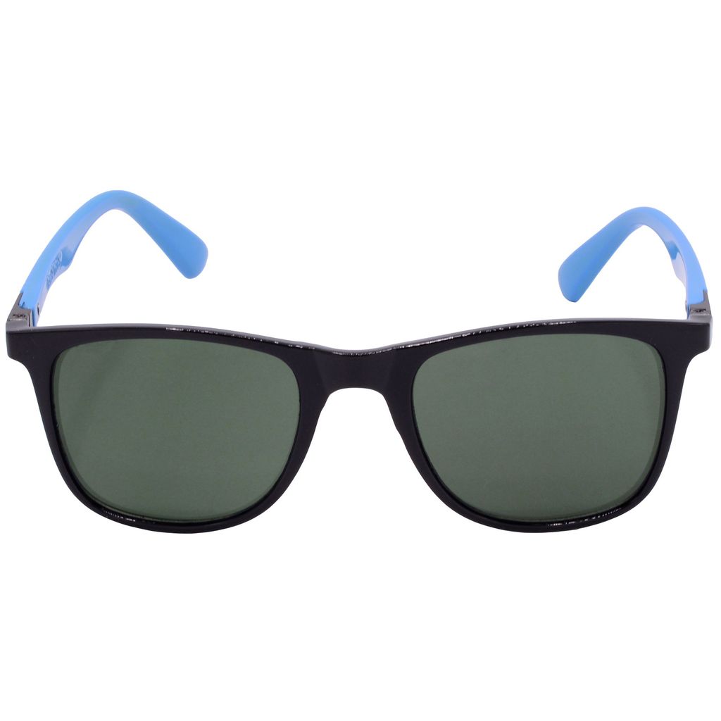 Hrinkar Green Rectangular Glasses Black, Sky Blue Frame Best Goggles for Men & Women - HRS-BT-07-BK-LBU-GRN
