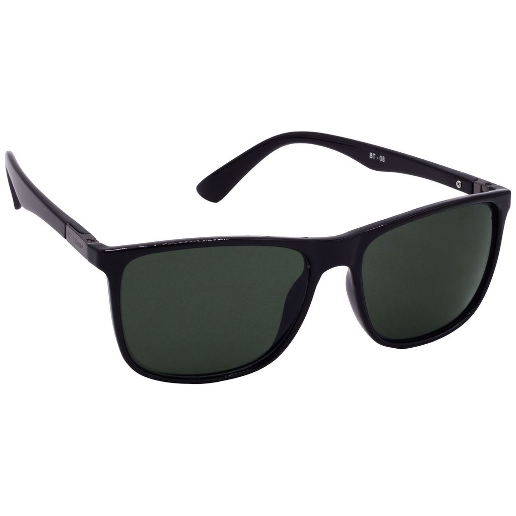 Hrinkar Green Rectangular Sunglasses Styles Black Frame Glasses for Men & Women - HRS-BT-08-BK-BK-GRN - Sunglasses | Buy online on ZillyBuy