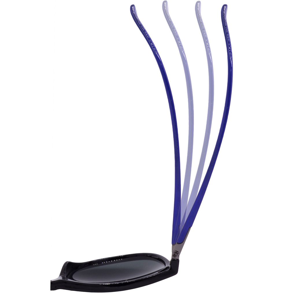 Hrinkar Grey Rectangular Glasses Black, Blue Frame Best Goggles for Men & Women - HRS-BT-08-BK-BU-BK