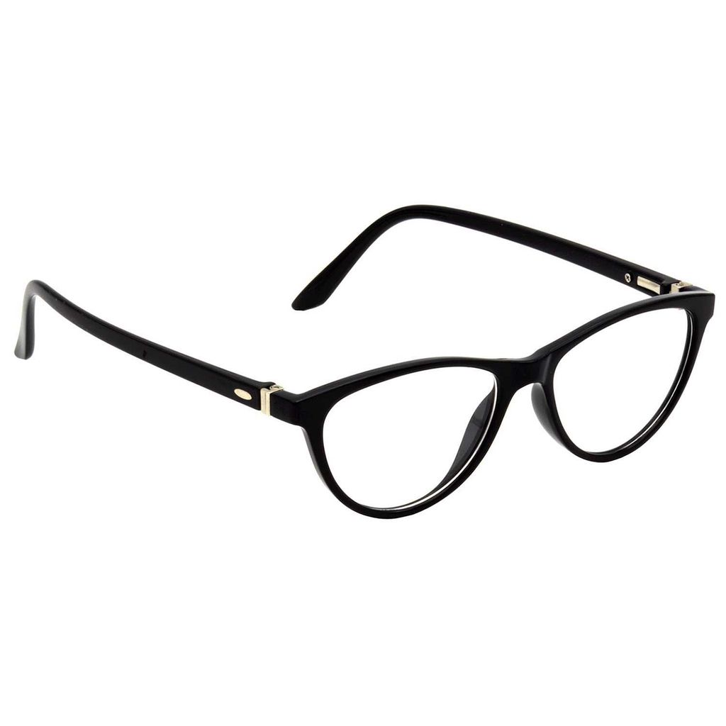 Hrinkar Cat-eyed Computer Glasses with Anti-Glare and Blue Ray Cut Lenses for Office, Gaming, Online Classes and Mobile/Computer Eye Protection Black Frame for Men & Women