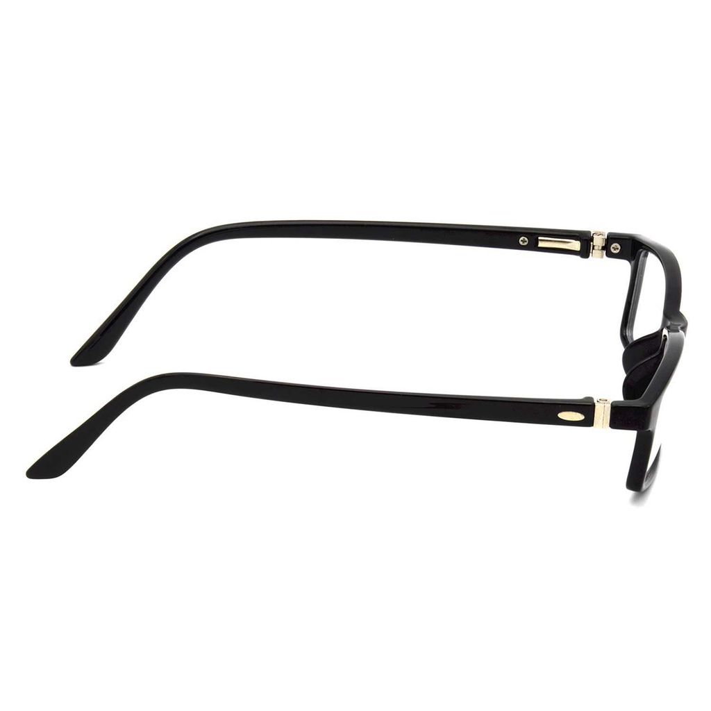 Hrinkar Zero Power Computer Glasses for Eye Protection with Blue Light Filter Blue Cut Lenses Glasses for Men & Women | Blue Light Blocking Glasses with Anti-Glare Coating | Black Frame | HBCT-BK-12