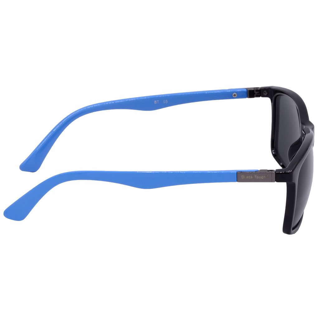 Hrinkar Green Rectangular Sunglasses Styles Black, Sky Blue Frame Glasses for Men & Women - HRS-BT-05-BK-LBU-GRN