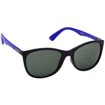Hrinkar Green Cat-eye Glasses Black, Blue Frame Best Goggles for Women - HRS-BT-06-BK-BU-GRN