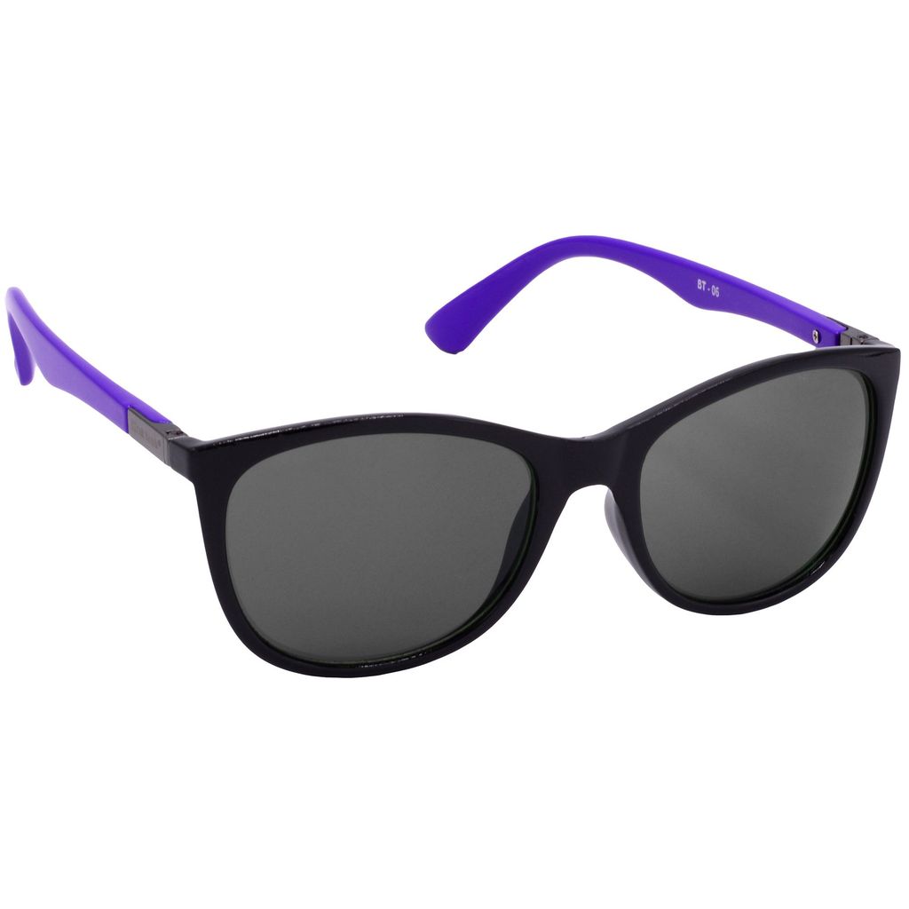 Hrinkar Grey Cat-eye Cooling Glass Black, Violet Frame Best Sunglasses for Women - HRS-BT-06-BK-VLT-BK - Sunglasses | Buy online on ZillyBuy