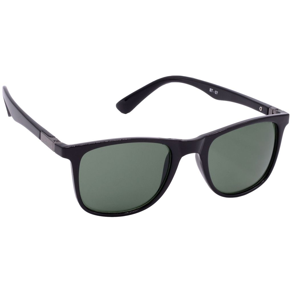 Hrinkar Green Rectangular Sunglasses Styles Black Frame Glasses for Men & Women - HRS-BT-07-BK-BK-GRN - Sunglasses | Buy online on ZillyBuy