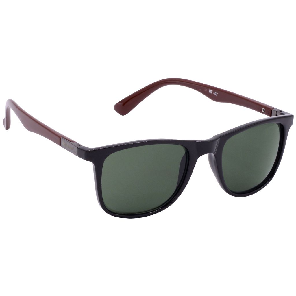 Hrinkar Green Rectangular Stylish Goggles Black, Brown Frame Sunglasses for Men & Women - HRS-BT-07-BK-BWN-GRN - Sunglasses | Buy online on ZillyBuy