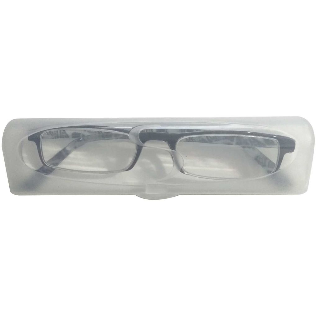 Hrinkar Rectangle Full Rim Portable +1.00 Reading Glasses For Men And Women (Blue Frame, +1.00, Near Vision) - HRD05