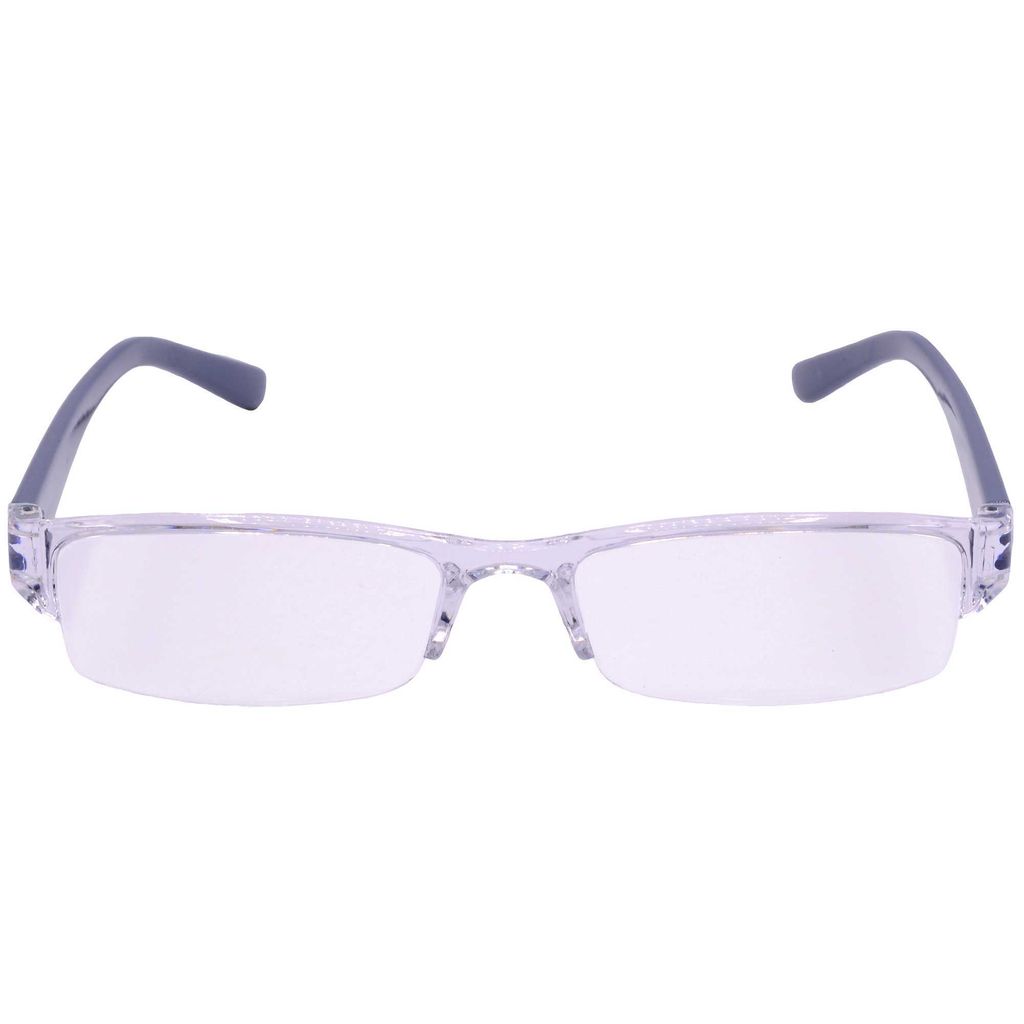 Hrinkar Rectangle Full Rim Portable +1.00 Reading Glasses For Men And Women (Blue Frame, +1.00, Near Vision) - HRD05